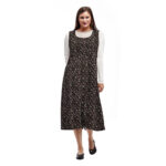 La Cera Women's Sleeveless Corduroy Dress